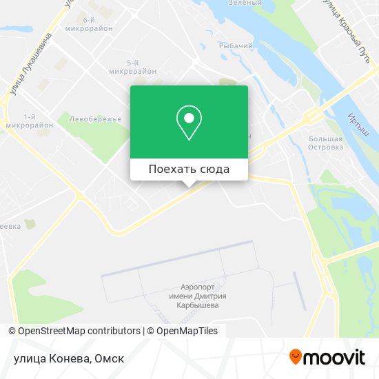 Карта улица Конева