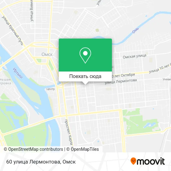Карта 60 улица Лермонтова