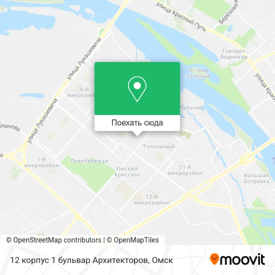 Карта 12 корпус 1 бульвар Архитекторов