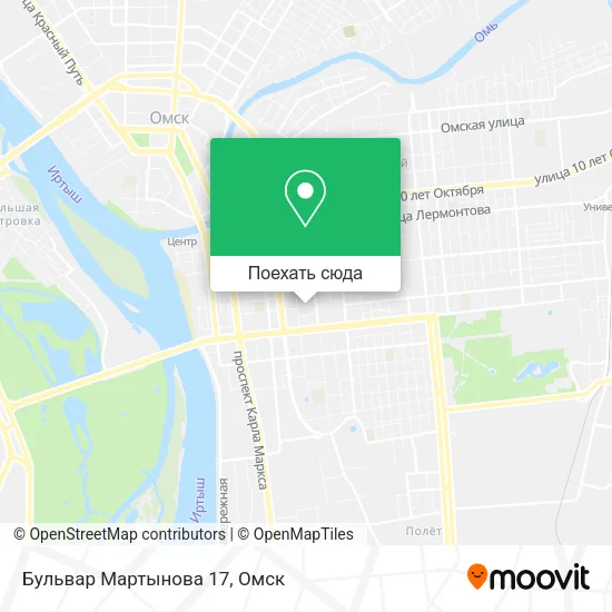 Карта Бульвар Мартынова 17