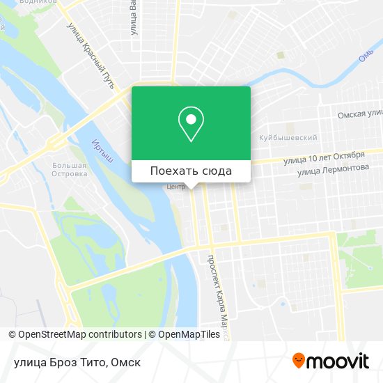Карта улица Броз Тито