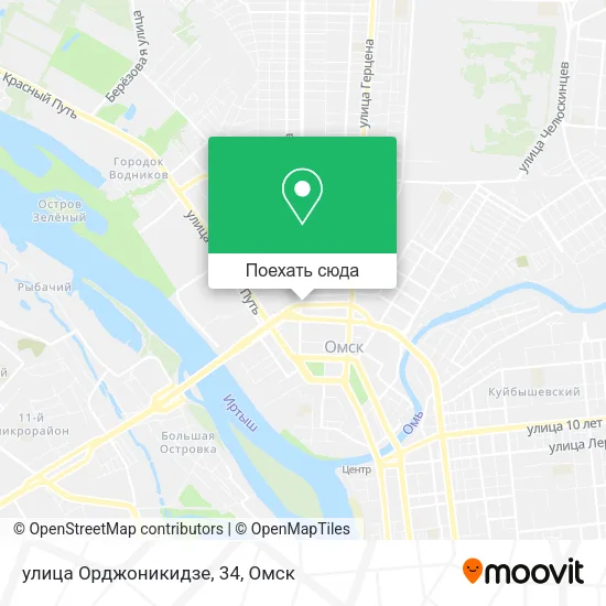 Карта улица Орджоникидзе, 34