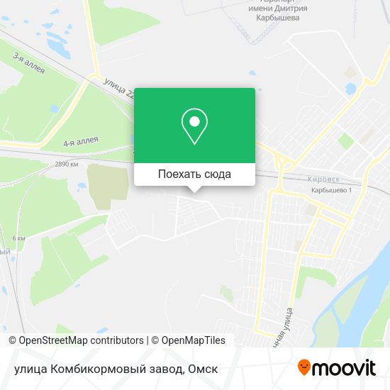 Карта улица Комбикормовый завод