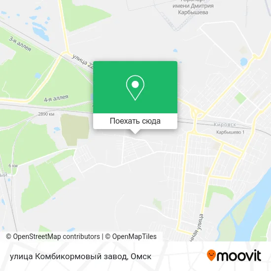 Карта улица Комбикормовый завод