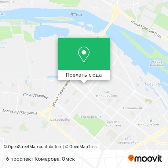 Карта 6 проспект Комарова