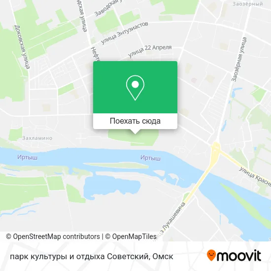 Карта парк культуры и отдыха Советский