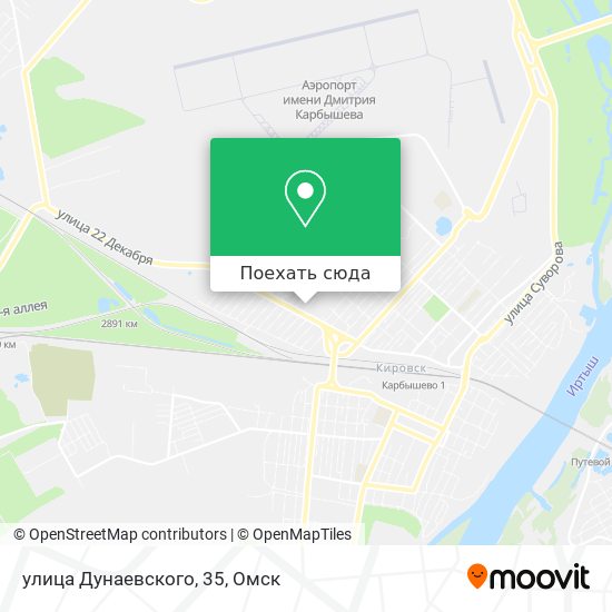 Карта улица Дунаевского, 35