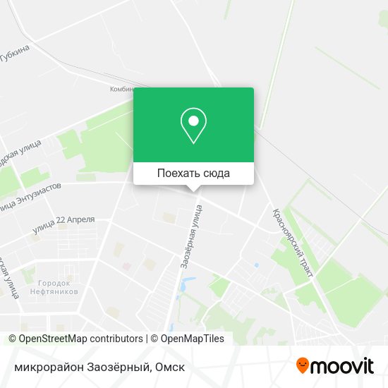 Карта микрорайон Заозёрный