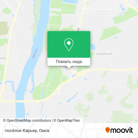 Карта посёлок Карьер