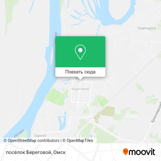 Карта посёлок Береговой
