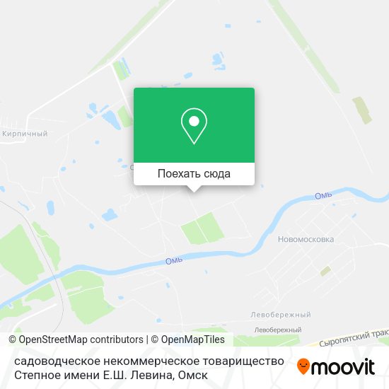 Карта садоводческое некоммерческое товарищество Степное имени Е.Ш. Левина