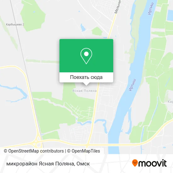 Карта микрорайон Ясная Поляна