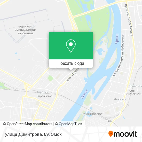 Карта улица Димитрова, 69
