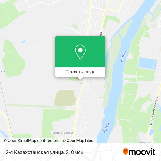 Карта 2-я Казахстанская улица, 2