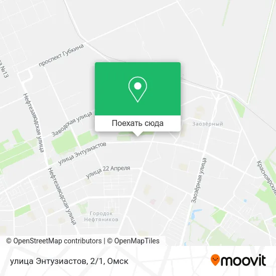 Карта улица Энтузиастов, 2/1