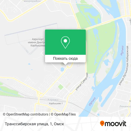Карта Транссибирская улица, 1