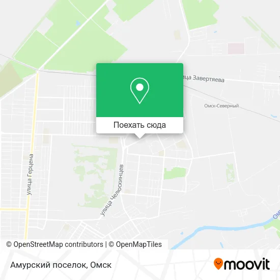 Карта Амурский поселок