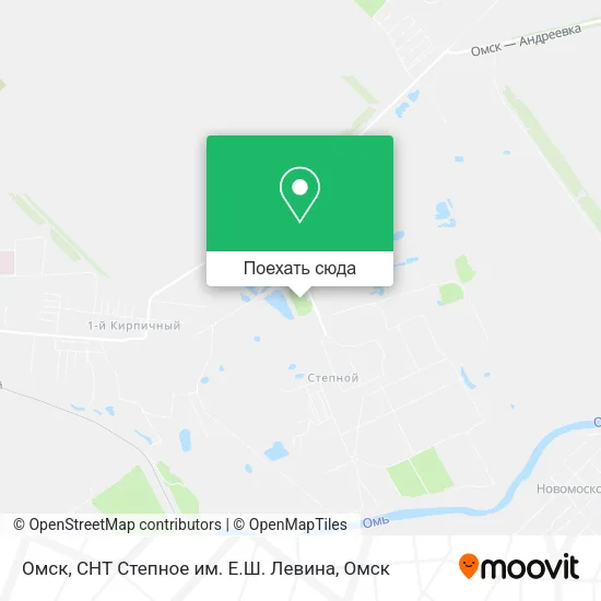 Карта Омск, СНТ Степное им. Е.Ш. Левина