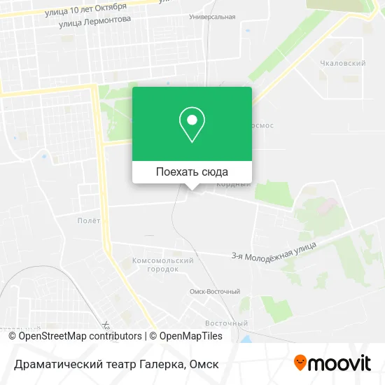 Карта Драматический театр Галерка