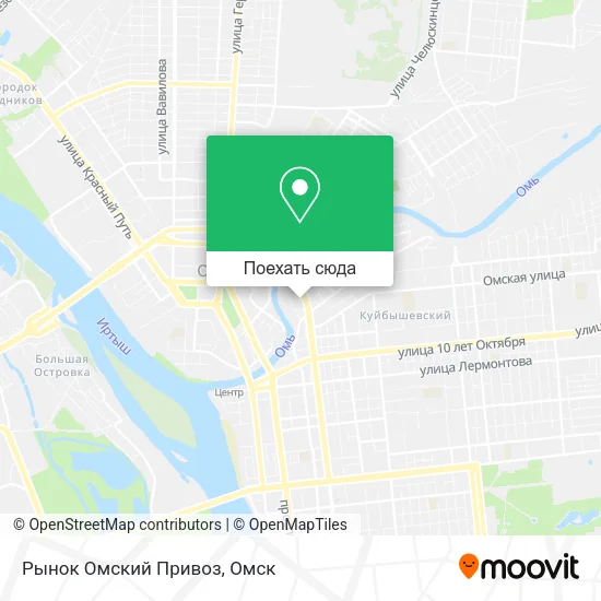 Карта Рынок Омский Привоз