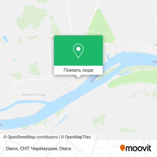 Карта Омск, СНТ Черёмушки