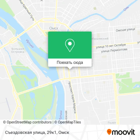 Карта Съездовская улица, 29к1