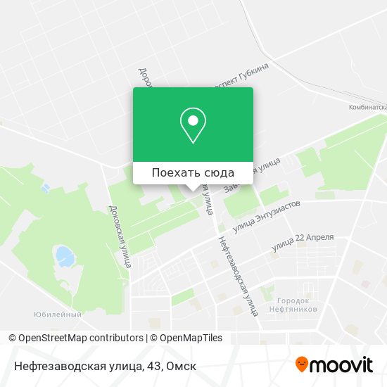 Карта Нефтезаводская улица, 43