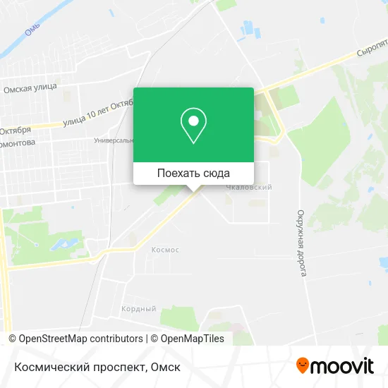 Карта Космический проспект