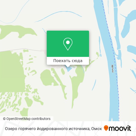 Карта Озеро горячего йодированного источника