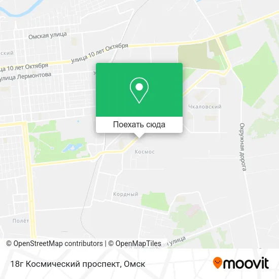 Карта 18г Космический проспект