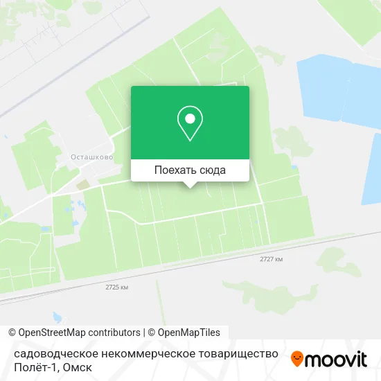 Карта садоводческое некоммерческое товарищество Полёт-1