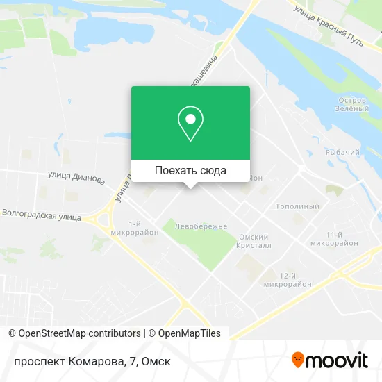 Карта проспект Комарова, 7