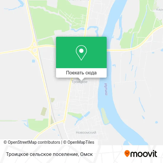 Карта Троицкое сельское поселение