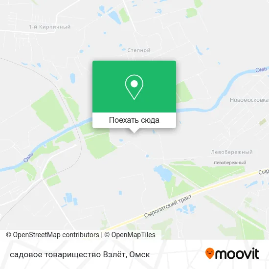 Карта садовое товарищество Взлёт
