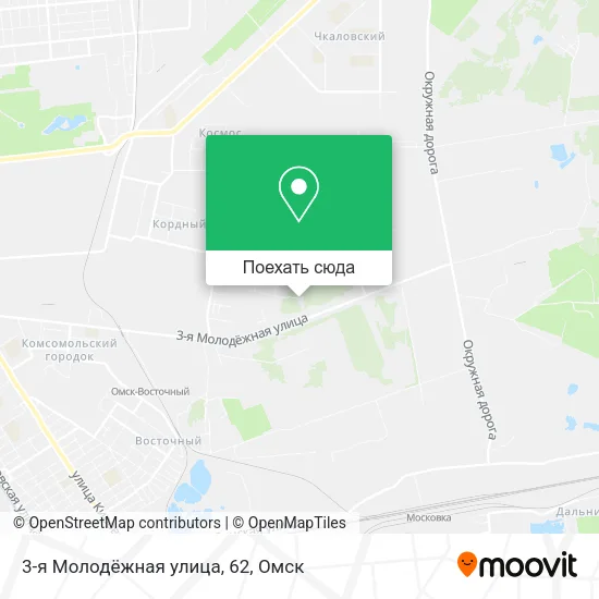 Карта 3-я Молодёжная улица, 62
