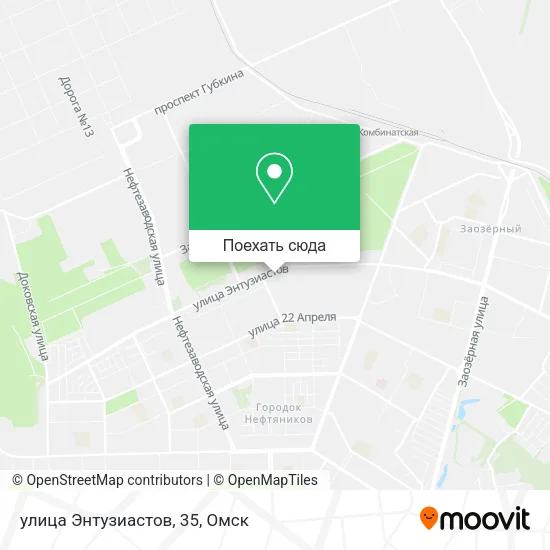 Карта улица Энтузиастов, 35