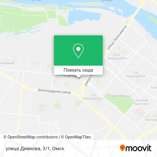 Карта улица Дианова, 3/1