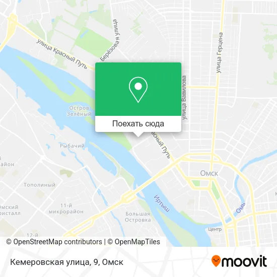 Карта Кемеровская улица, 9