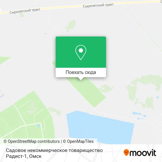 Карта Садовое некоммерческое товарищество Радист-1