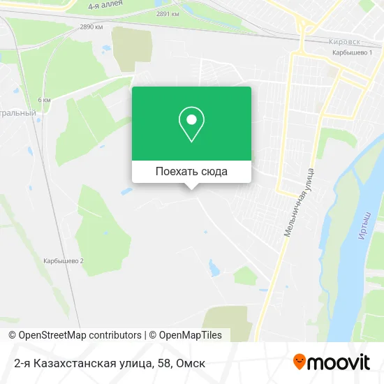 Карта 2-я Казахстанская улица, 58