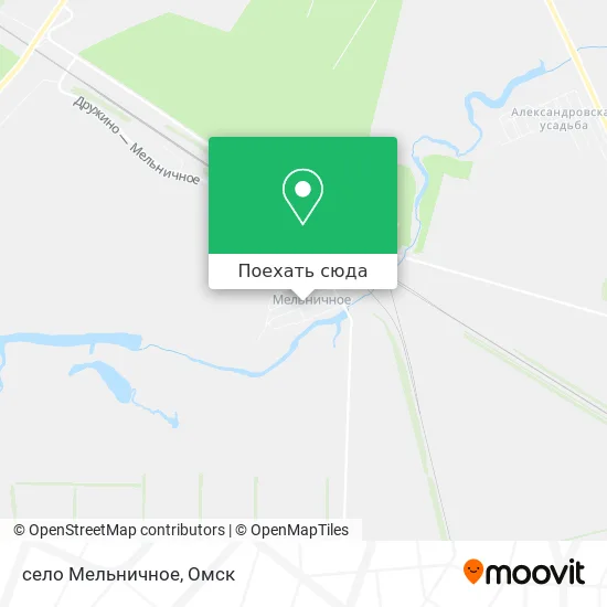 Карта село Мельничное