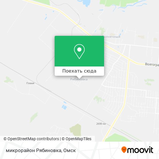 Карта микрорайон Рябиновка
