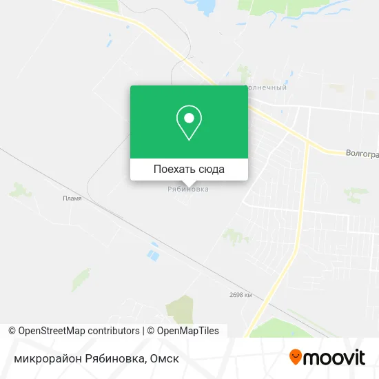 Карта микрорайон Рябиновка