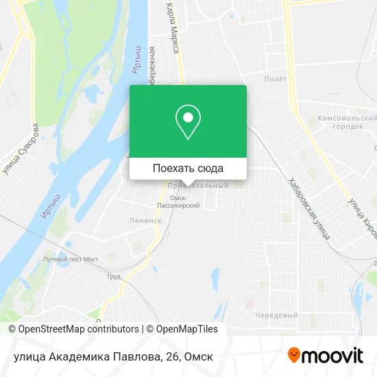 Карта улица Академика Павлова, 26