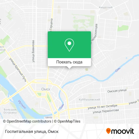 Карта Госпитальная улица