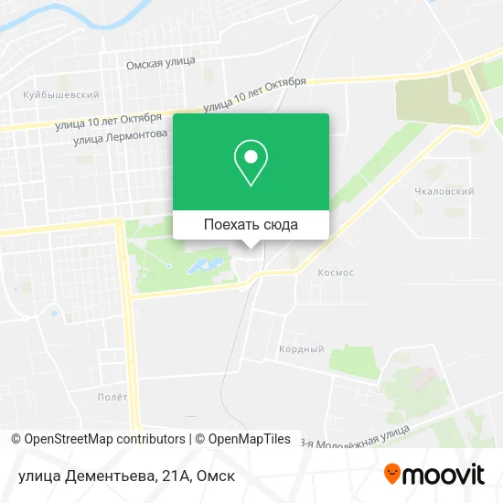 Карта улица Дементьева, 21А