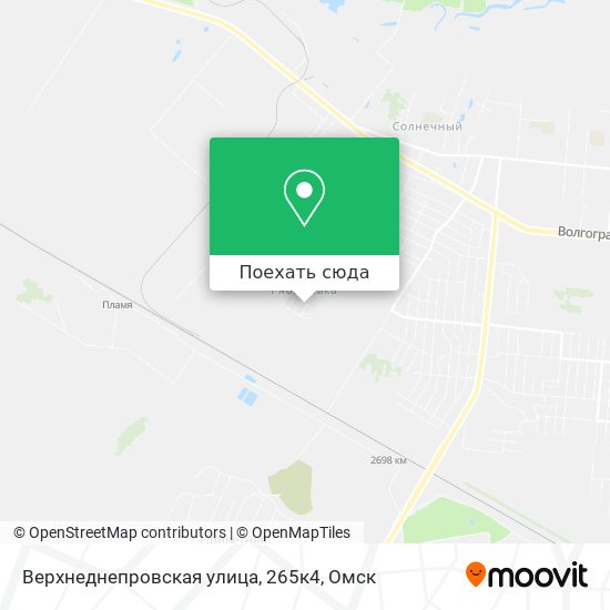 Карта Верхнеднепровская улица, 265к4