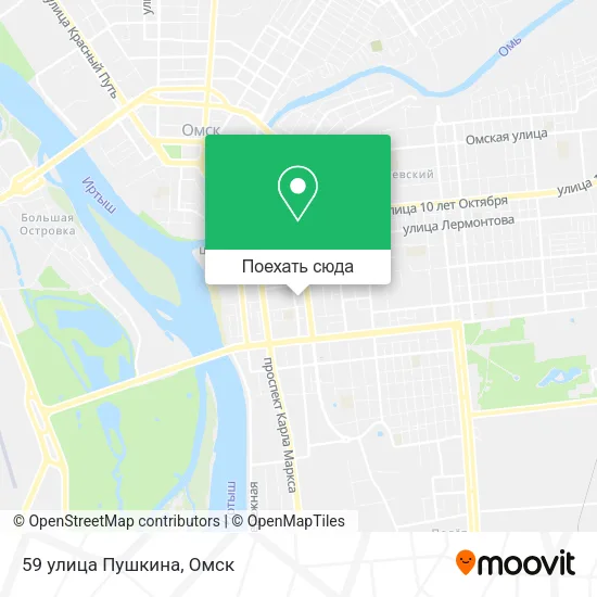 Карта 59 улица Пушкина