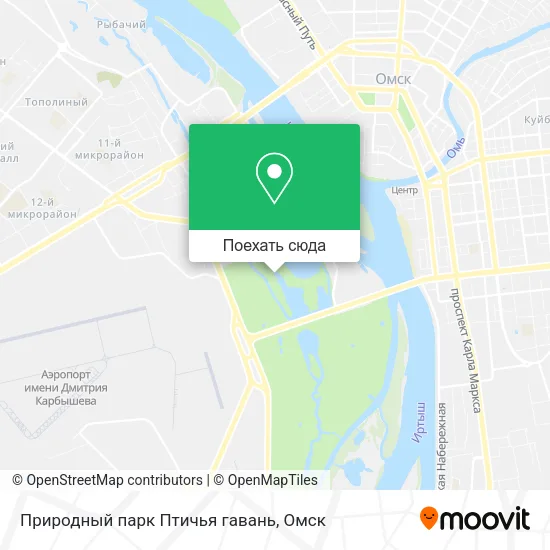 Карта Природный парк Птичья гавань