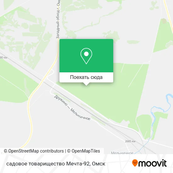 Карта садовое товарищество Мечта-92